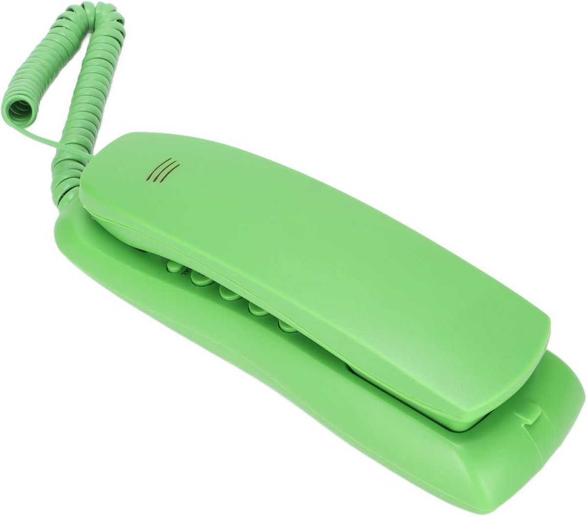 Vaste Telefoon - Wandtelefoon Kantoor - Thuiswerken Bellen - Mini Formaat - 20cm Lengte - Groen
