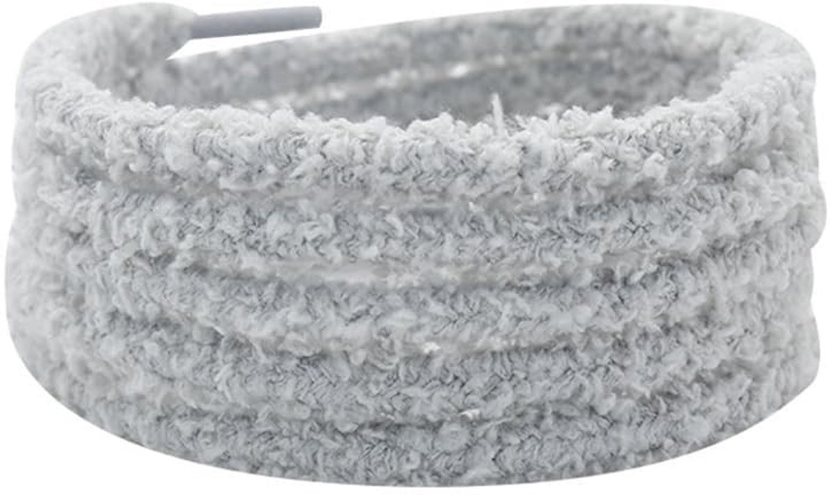 Dailygoods- Veters 120 cm - Elastische Veters - Rond - Pluche Veters - Veters Sneakers - Veters voor Sportschoenen - Diameter 8 mm - Schoenveters