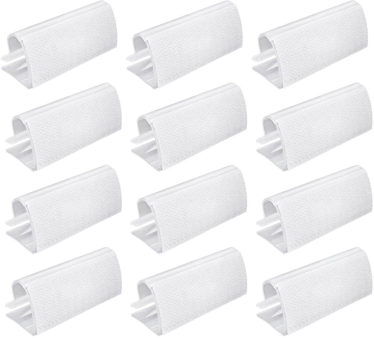 Dailygoods- Tafelkleedclips 12 stuks - Transparante Klemmen
