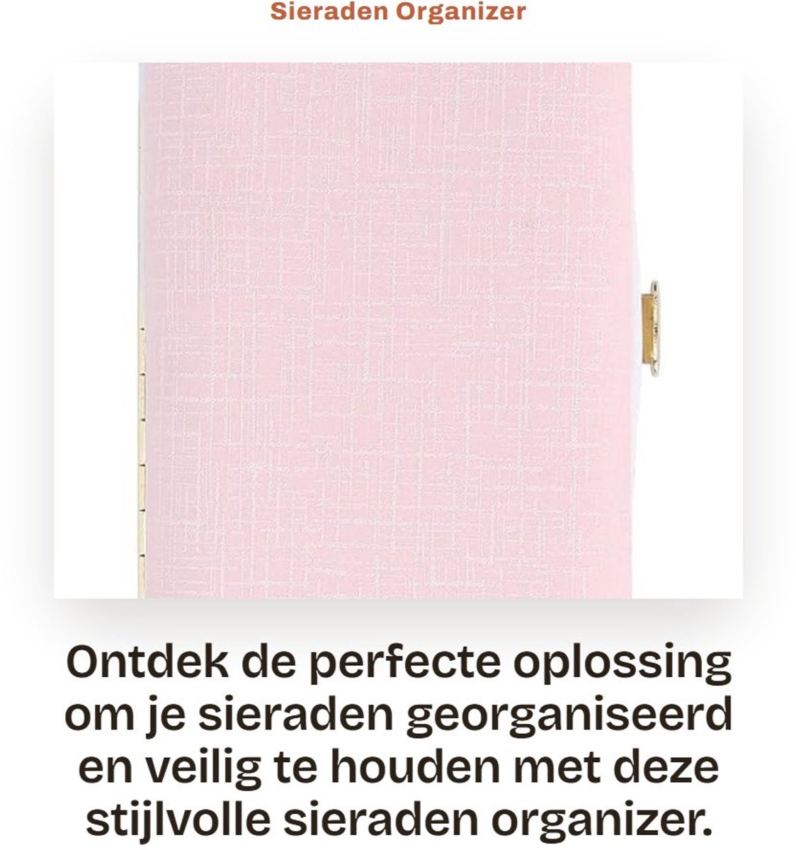 Dailygoods- Sieradenbox Draagbaar - Sieraden Opberger - Organizer - Niet Geweven Stof - Voor Reizen - Goede Dichtheid - Sieradenopberger