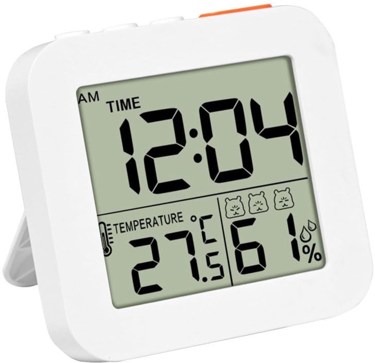 Dailygoods- Digitale Wekker Batterij Aangedreven - LCD Klok 12/24Uur - Temperatuurweergave - Vochtigheidsweergave - Timerfunctie - Multifunctioneel Tijdbeheer