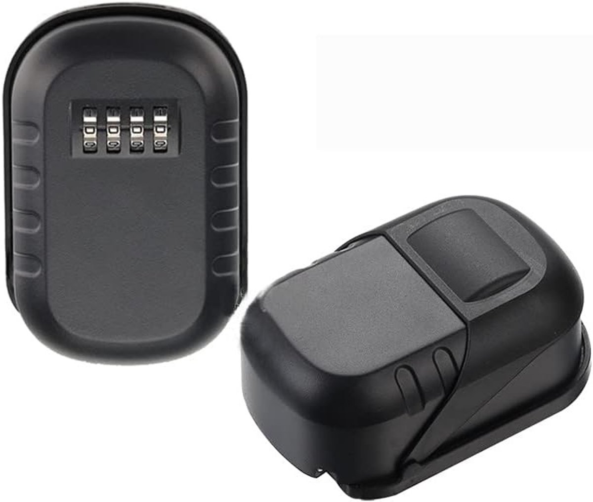 Dailygoods - 4-Cijferige Combinatiesleutel Wandmontage Sleutelkluis Zwart