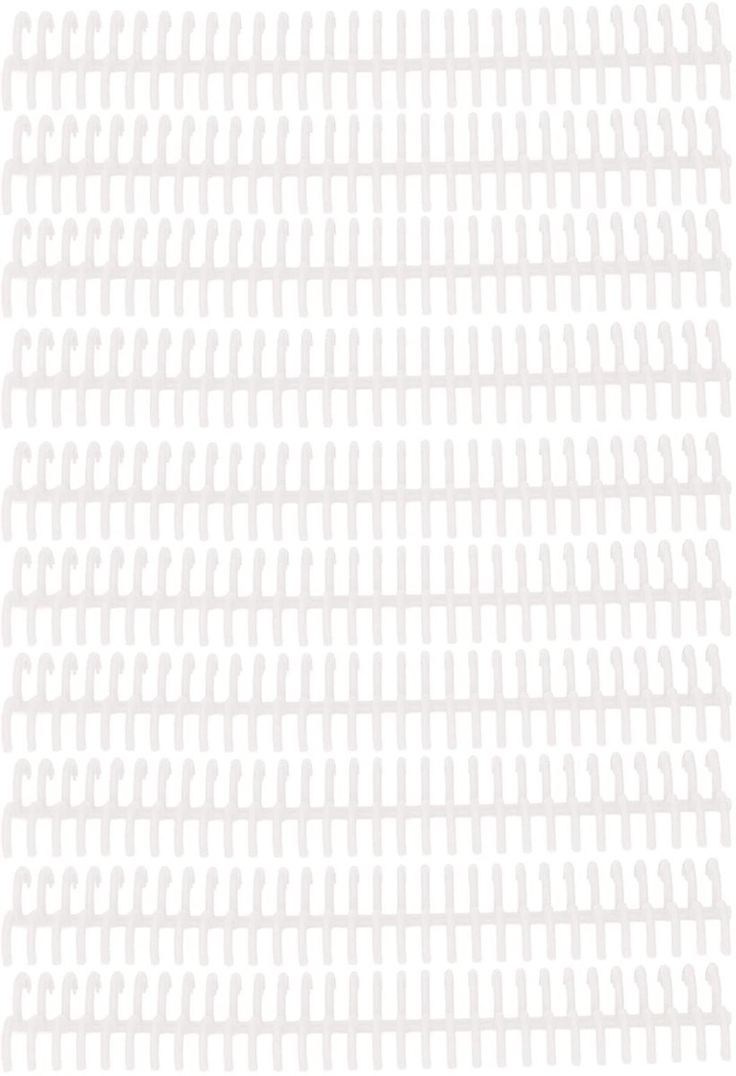 Dailygoods- Bindende Kam 22 Mm - 10 Stuks Set - Duurzaam PP-Materiaal - Slijtvast - Geschikt voor Kantoor/Klasgebruik - Handmatige Binding - Bladbinders