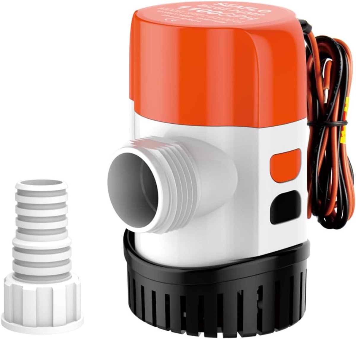 Bilge Pomp - Waterpomp - Boot Onderhoud - Snelle Installatie - 1100 GPH - Zwart