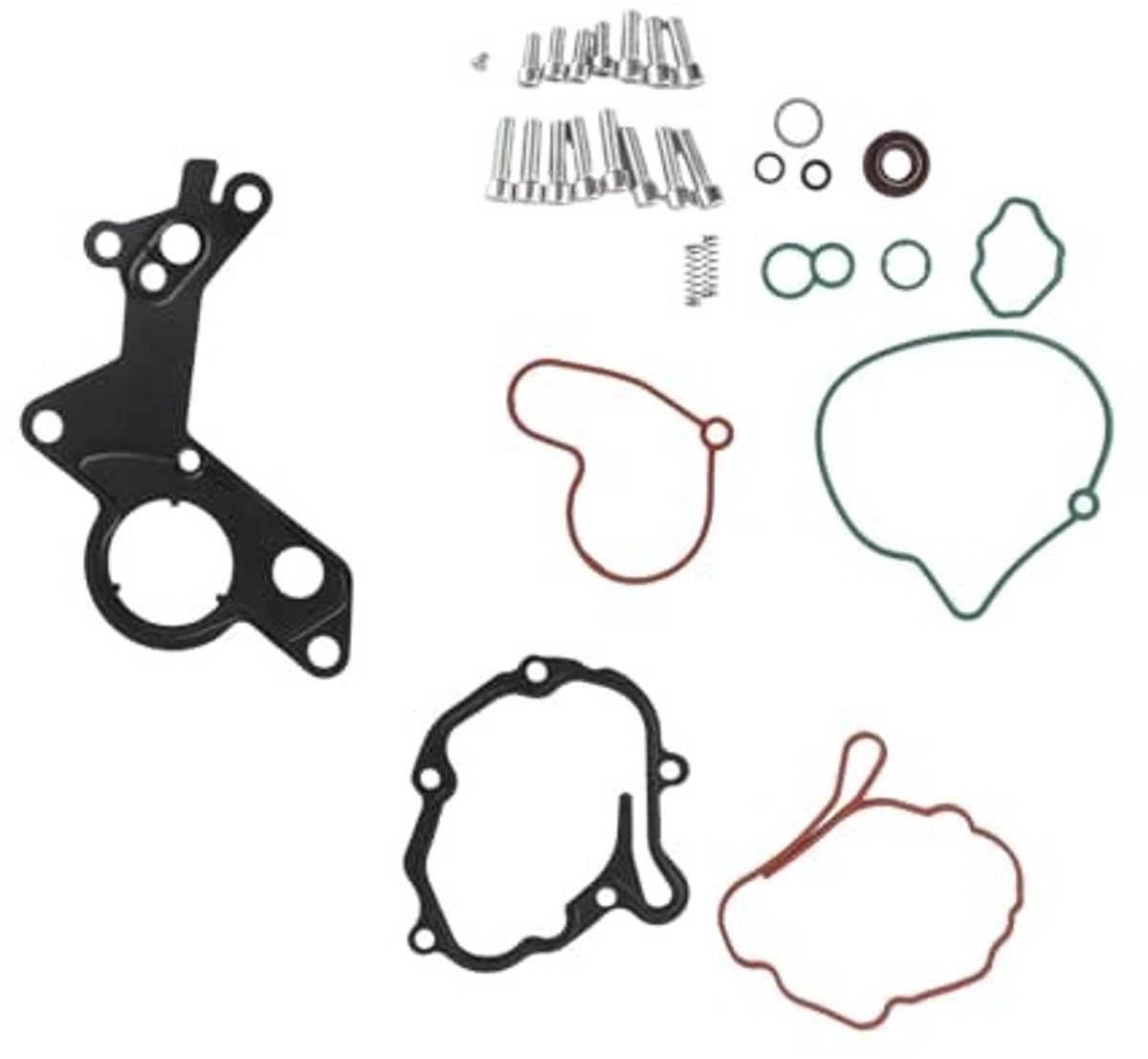 Dailygoods- Brandstofvacuümpompafdichting OEM 038145209 - Reparatieset - Afdichtingen - Vervanging voor 1.2TDI/1.4TDI/1.9TDI/2.0TDI/2.0SDI - Hoogwaardig aluminium/rubber - Eenvoudige installatie - Afdichtset