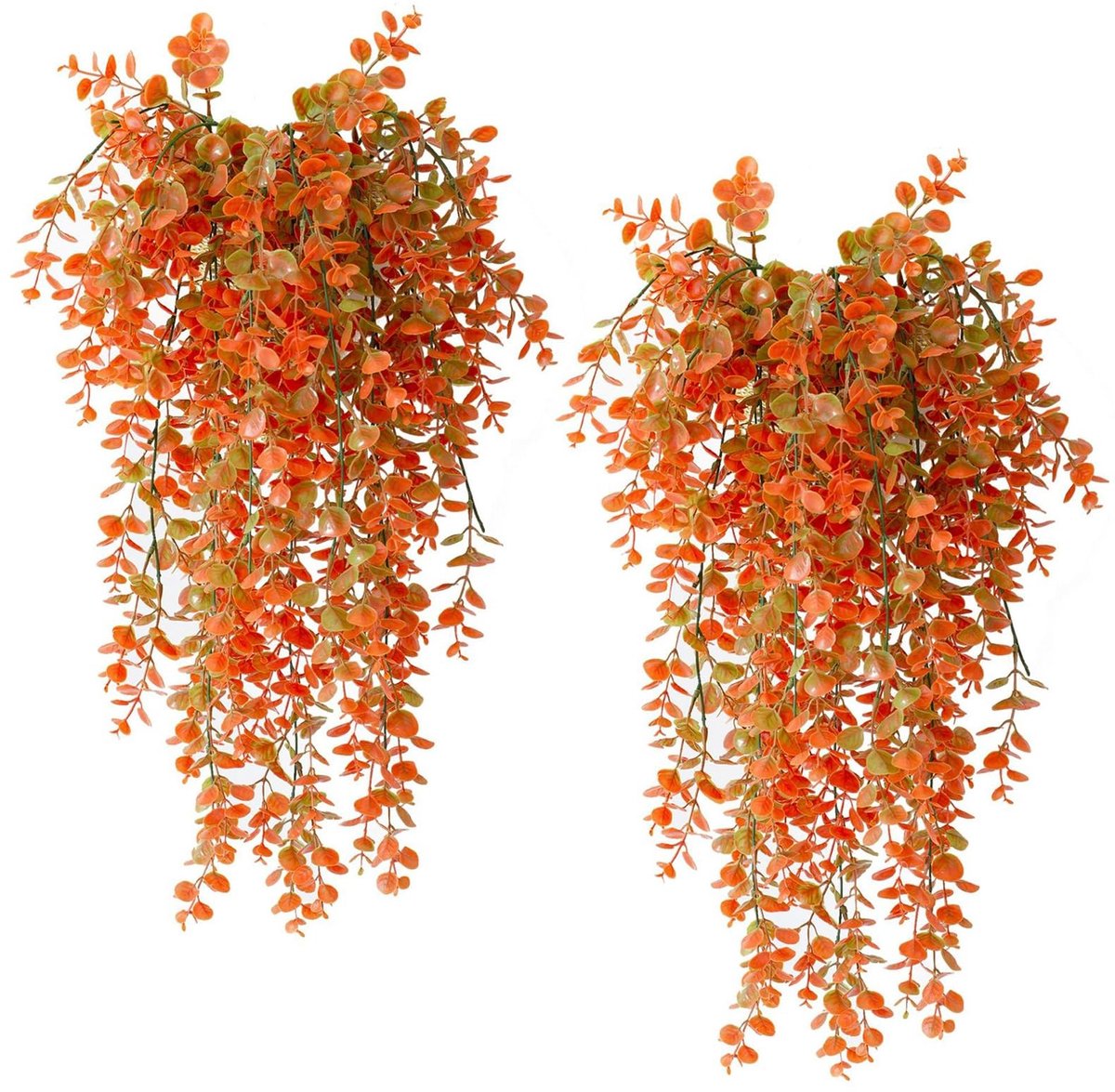 Dailygoods- Hangplant Kunstmatige Herfstbloemen - 2 Stuks - Nephangende Planten - Kunstpla