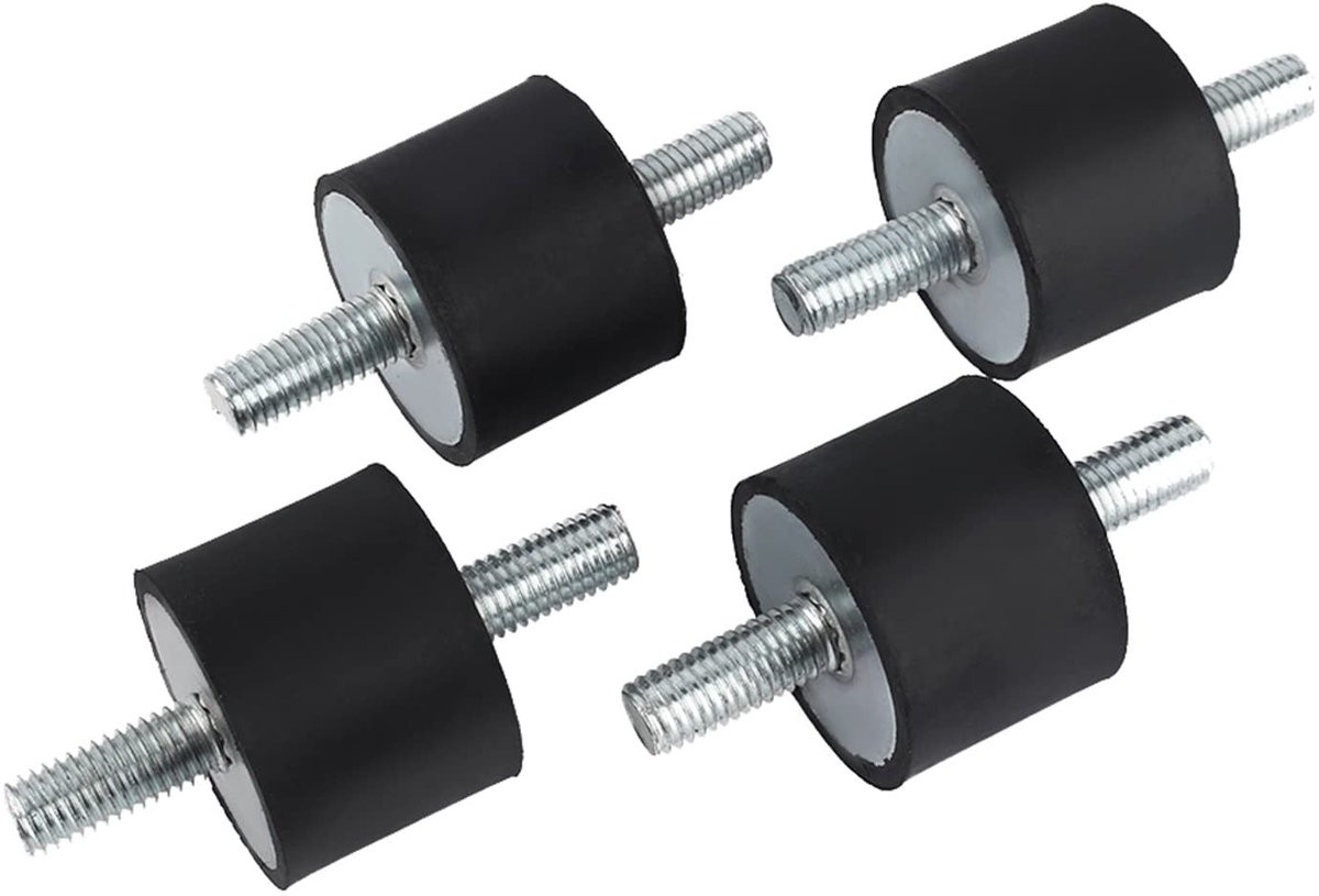 Dailygoods- Silentbloc 40mm - Trillingsdempers - Rubber Mounts - Schokdemper - Geluidsbeheersing - Duurzaam Hoogwaardig Metaal - Trillingsdemper