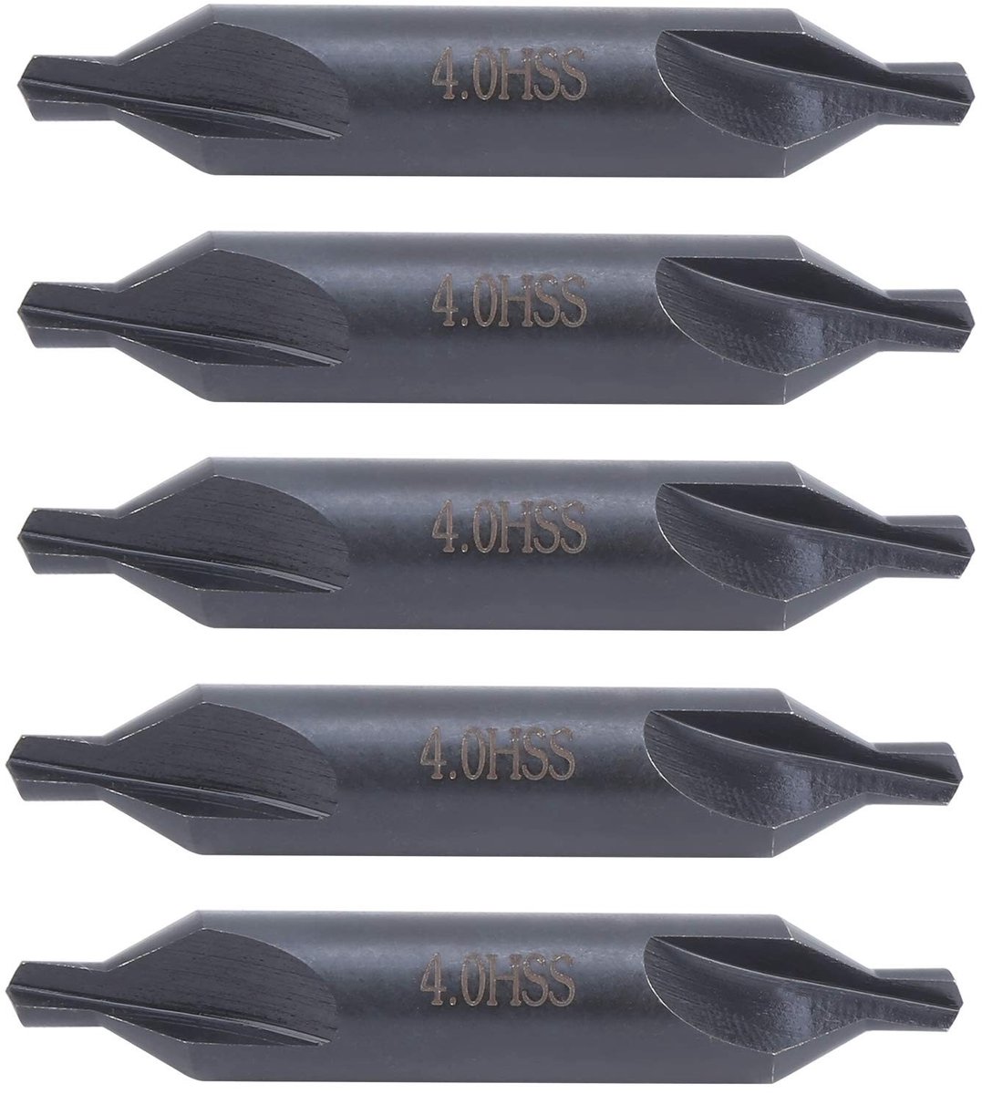 Dailygoods- Centerboor 4mm HSS - 5 Stuks - Middenboor - Roestvrij Staal - Spiraal - Precisie Boren - Boor