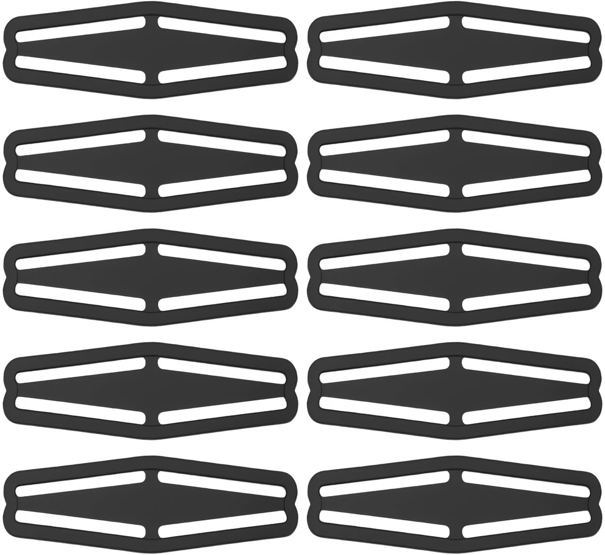 Dailygoods- Schouderriem Clip - 20 Stuks - Verstelbaar - Plastic - 40mm - Duurzaam - Viervoudig Ontwerp - Tasclip