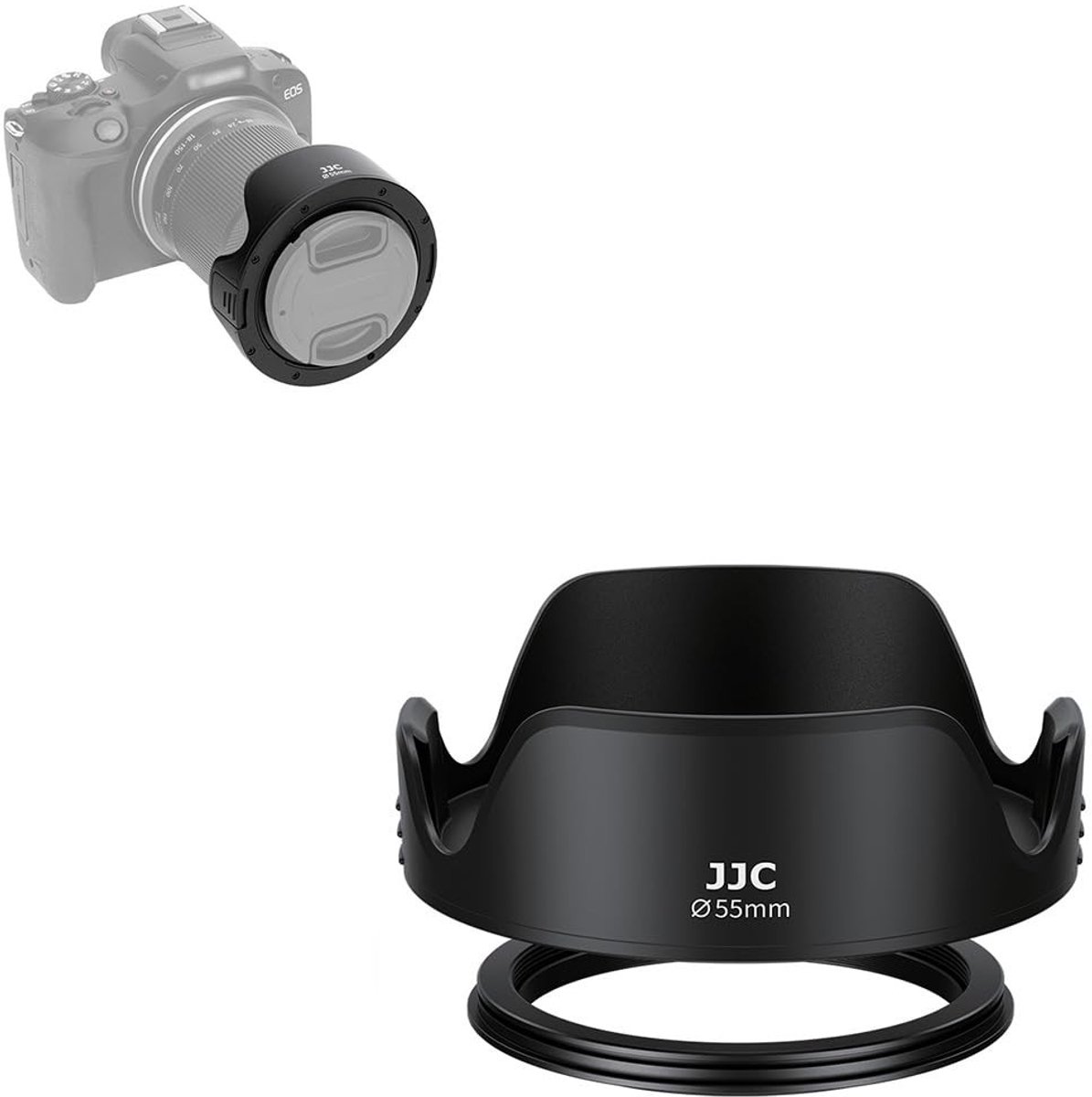 Dailygoods - Universele Tulpvormige Lenzenkap voor Diverse Camera Lenzen