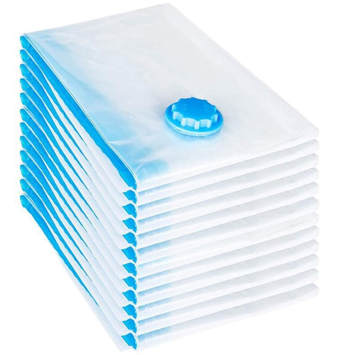 Dailygoods- Opbergzakken 10 stuks 60 x 70 cm - Vacuümzakken - Herbruikbare Kledingzakken - Ruimtebesparende Zakken - Stapelbaar - Hoogwaardig Materiaal