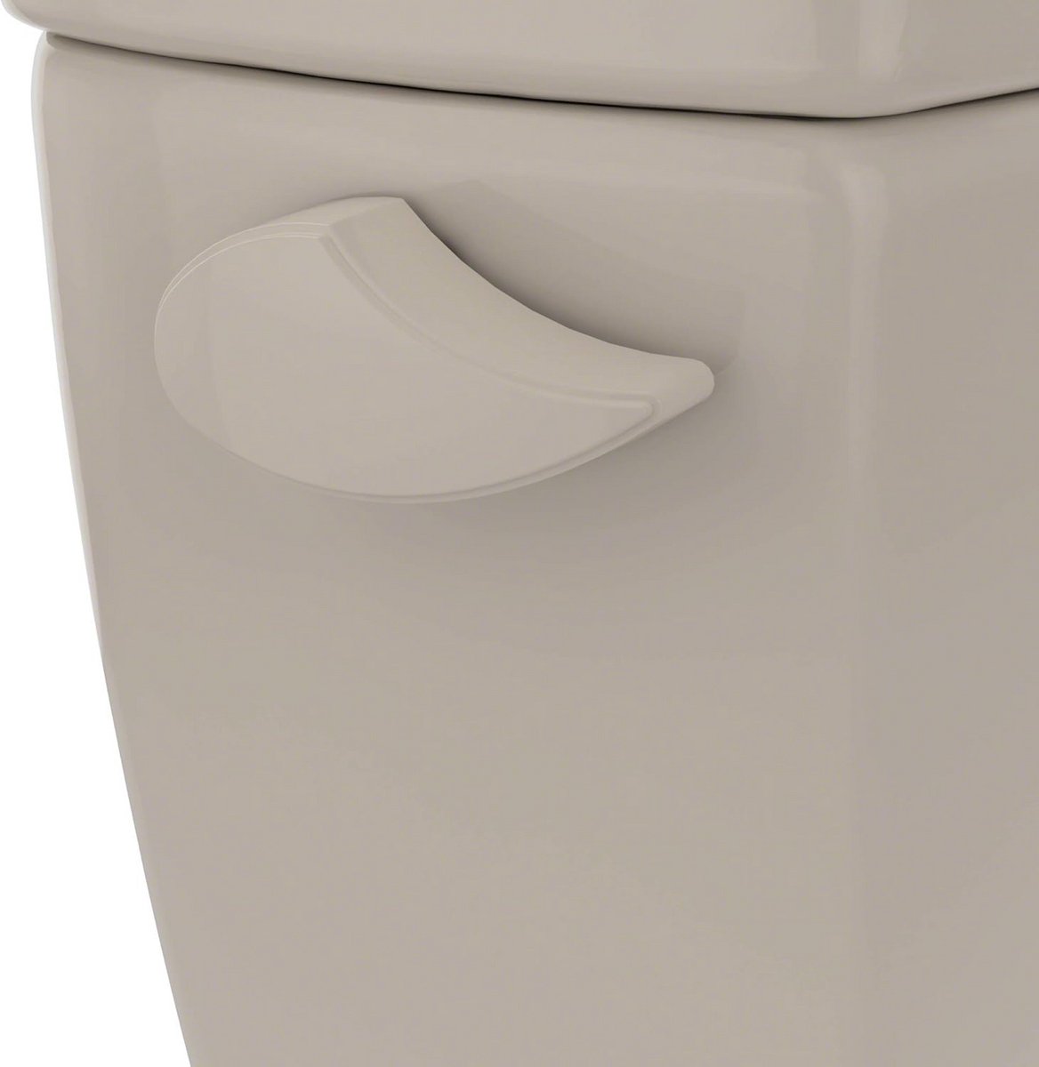 Toilet Spoelhendel - Reservedeel - Toilet Reparatie - L-vormig Ontwerp - 1 Stuk - Beige