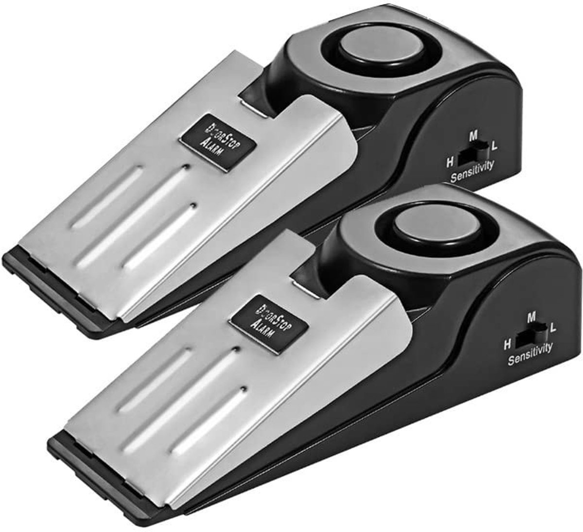 Dailygoods - Deurstopper Alarm - Draagbaar Veiligheidssysteem - 2 Pack - 121 dB Geluid - Deur Stop - Geschikt voor Thuis en Hotel