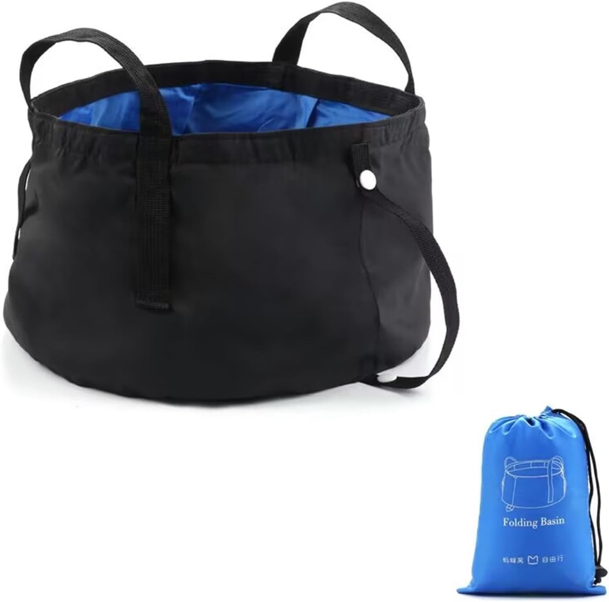 Dailygoods- Opvouwbare Waterbak - Robuuste Constructie - Compact - Draagtas - Waterdicht - Ideaal voor Buitenactiviteiten - Handvatten