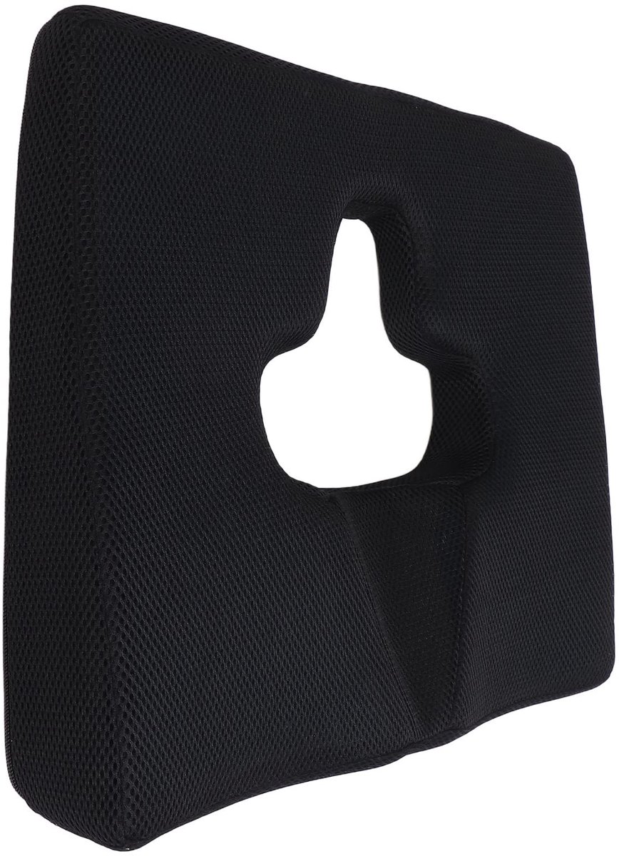 Dailygoods- Zitkussen Orthopedisch - Antidecubitus Kussen - Antislip Gel - Stuitbeenkussen - Geheugenschuim Kussen - Verhoogd Zitcomfort - Comfortkussen