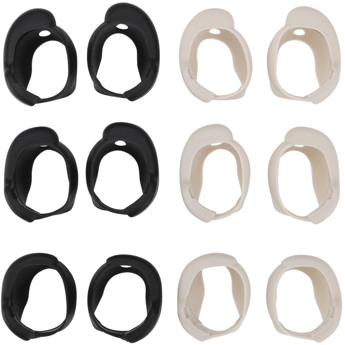 Dailygoods - 6 Paar Siliconen Oordopjes Covers voor Comfortabele Pasvorm