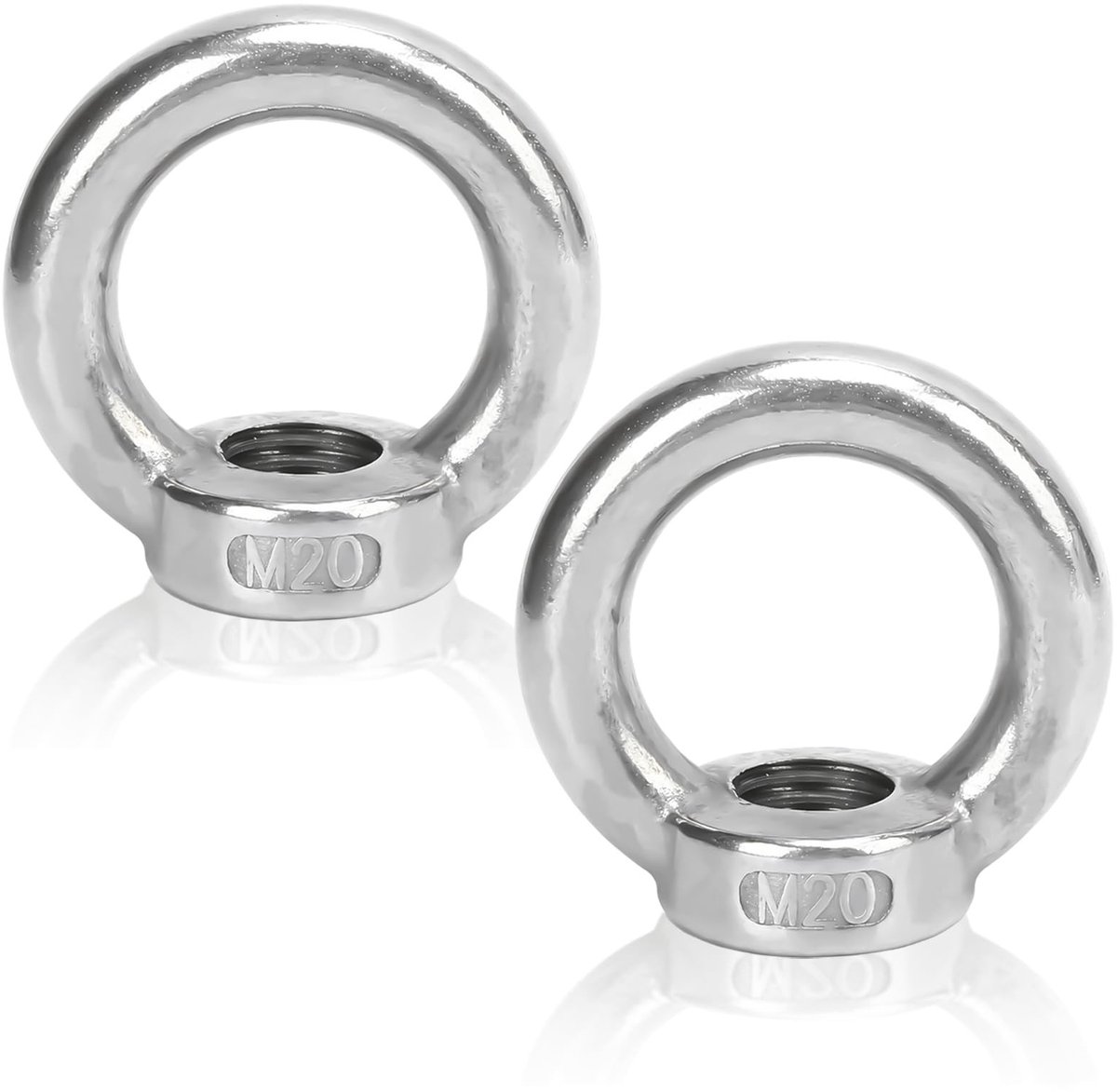 Dailygoods - 2 Stuks Lifting Eye Moer M16 M20 M22 - Robuuste Hefapparaten