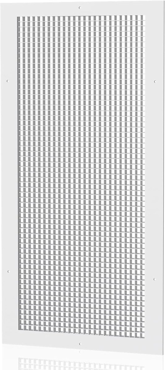 Ventilatie rooster - Lucht retour - Luchtcirculatie verbeteren - Aluminium frame - 35.5 x 76.2 cm - Wit