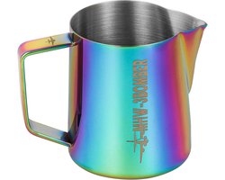 Melk Opschuimen Pitcher - Latte Art Werper - Koffie Bereiden - Krokodillenmond Ontwerp - 500 ml - Kleurrijk