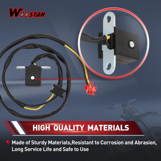 Dailygoody - WOOSTAR Stator Trigger Pick-up Spoel Ontsteking voor EX500 KLE500 ZR750 ZX600 (1991-2009) — afbeelding 4