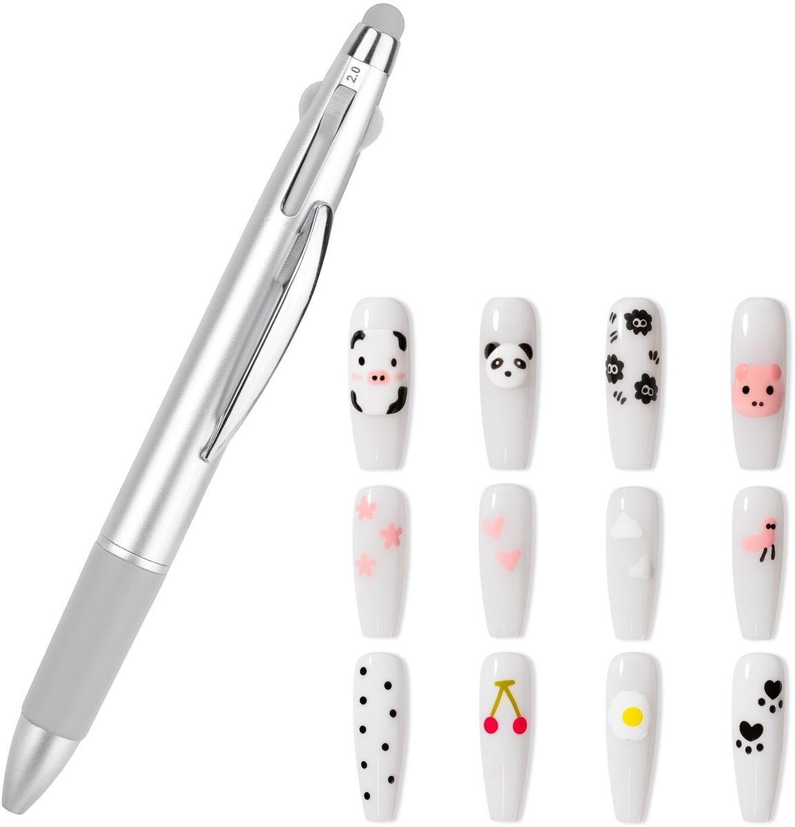 Dailygoods - 5-in-1 Nail Dotting Pen - Professionele Manicure Tools voor DIY en Salon