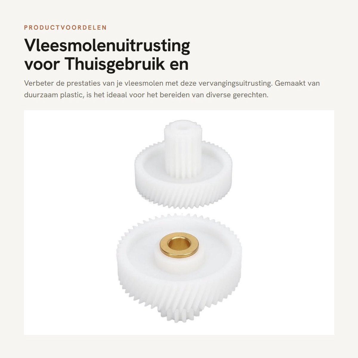 Dailygoods- Vleesmolenuitrusting Duurzaam Plastic - Vervanging voor Worstmachine - Efficiënte Prestaties - Betrouwbaar - Voor Thuisgebruik - Voor Chili Koken - Vleesmolen