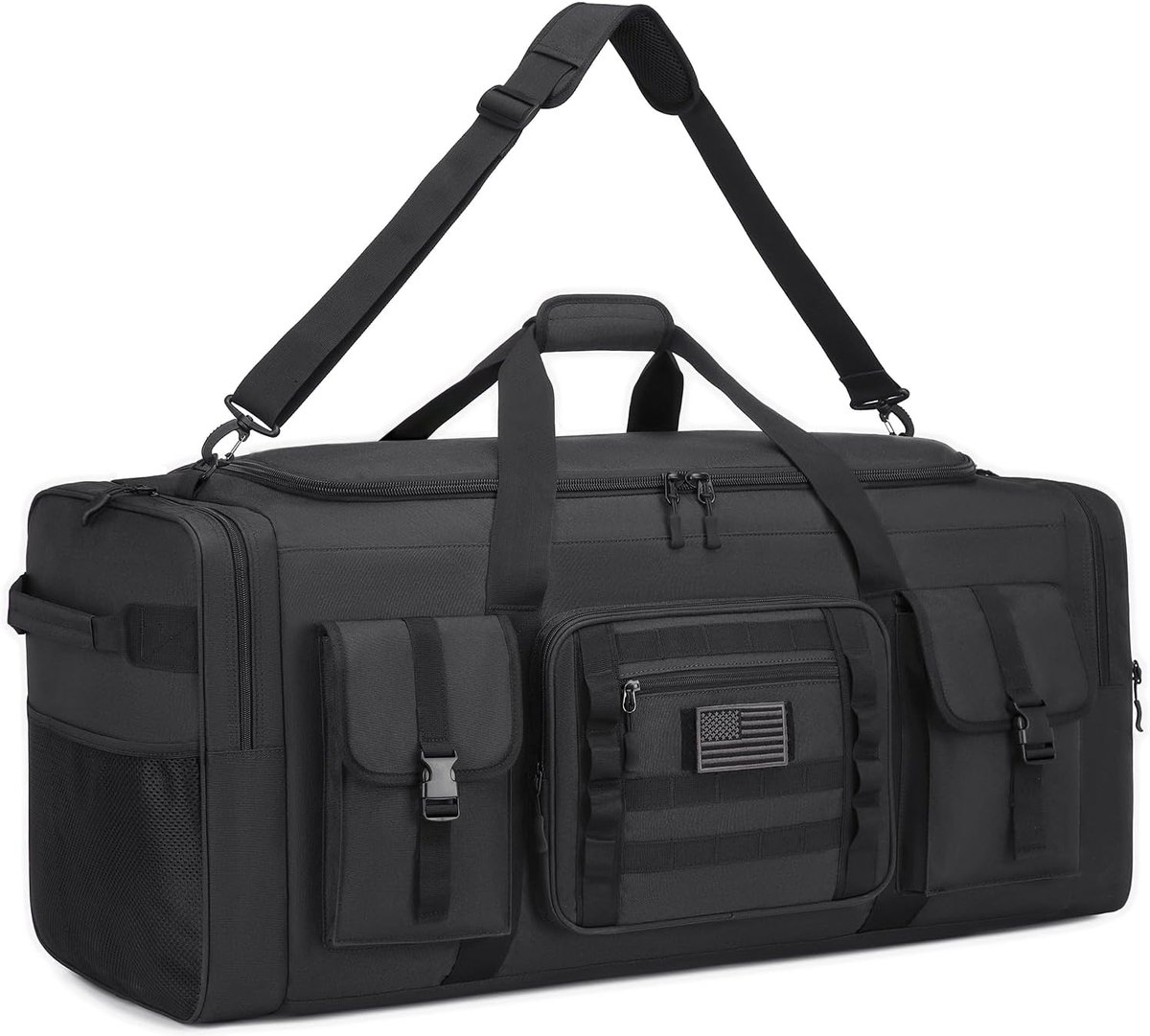 Grote Duffle Bag - Sporttas Reistas - Sportuitrusting Vervoeren - Extra Grote Capaciteit - 135L Inhoud - Zwart