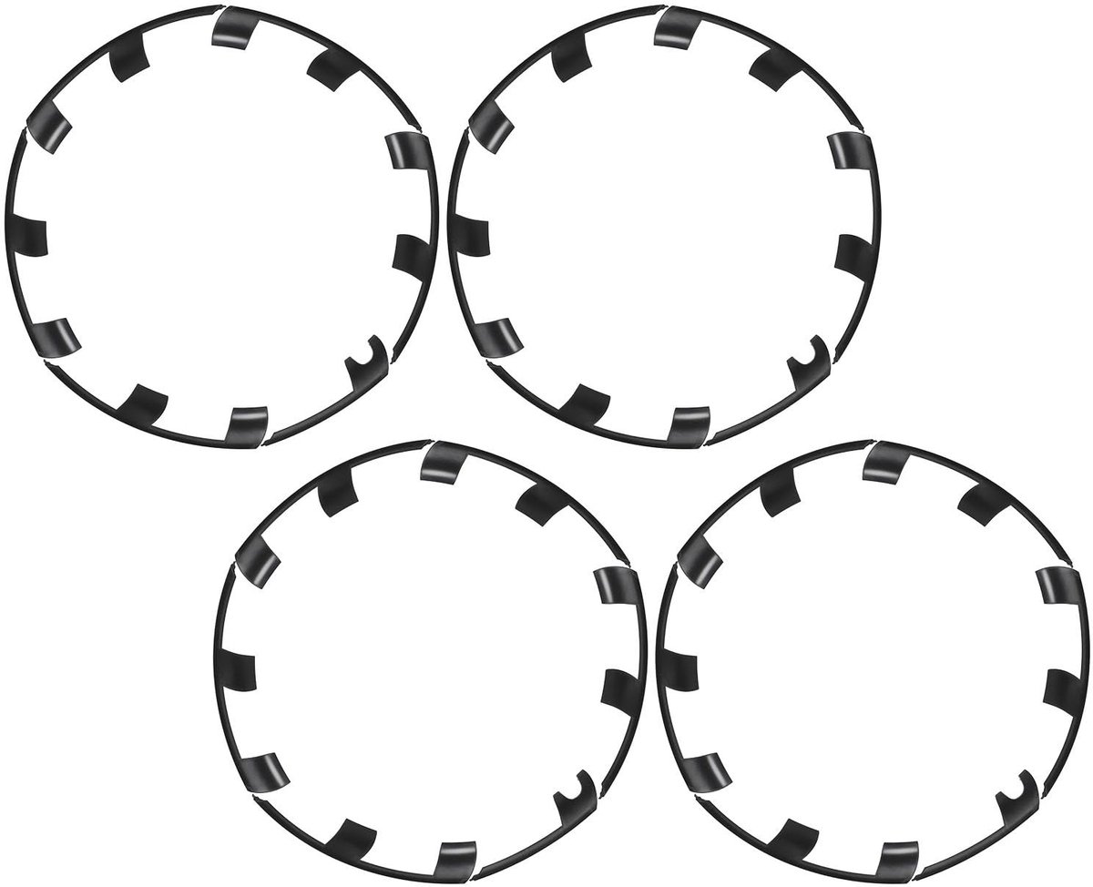 Dailygoods- Rim Protector - 21 Inch Beschermring - 4 Stuks - ABS Kunststof - Tesla Model Y Performance 2021-2023 - Volledige Bedekking - Wielbeschermer