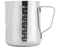 Melkopschuimkan - Bloemen trekken - Koffie maken - Schaal binnenwand - 550 ml - Zilver
