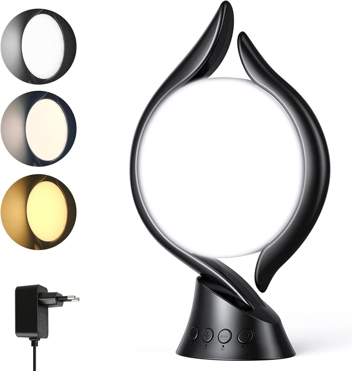 Daglichtlamp - Lichttherapie Lamp - Stemming Verbeteren - UV-vrij Volledig Spectrum - 15000 Lux - Zwart