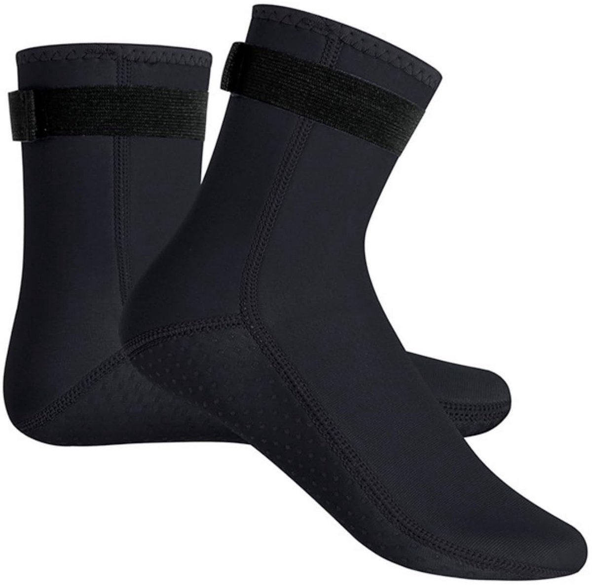 Dailygoods- Neopreen Sokken 3 mm - Antislip Wetsuit Sokken - Duiksokken - Thermische Strandlaarzen - Verstelbare Klittenbandlus - Lichtgewicht en Comfortabel