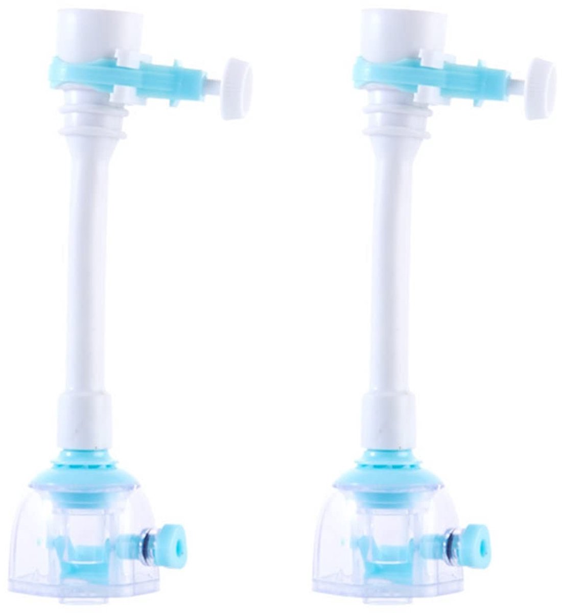 Dailygoods- Kraan Extender 17,5 cm - Verstelbare Tap Extender - Draaibare Waterafvoer - Geschikt voor Ronde Tuiten 15-23 mm - PVC - Duurzaam en Milieuvriendelijk - Kraanverlenger