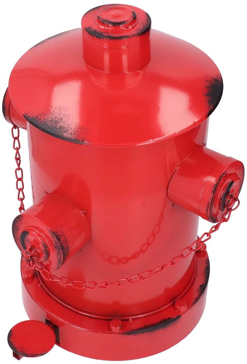 Dailygoods- Prullenbak 60 liter - Retro Vuilnisbak - Hondenpoep Prullenbak - Voetpedaal - IJzeren Kunststijl - Unieke Decoratie