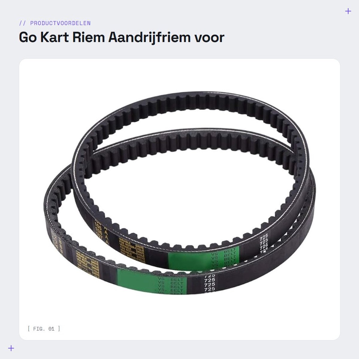 Dailygoods- Aandrijfriem Rubber - Geschikt voor Hammerhead 80T / TrailMaster Mid XRX - Hittebestendig - Duurzaam - Afmetingen 22 x 1 x 1,9 cm - Perfecte Vervanging - Kartsriem