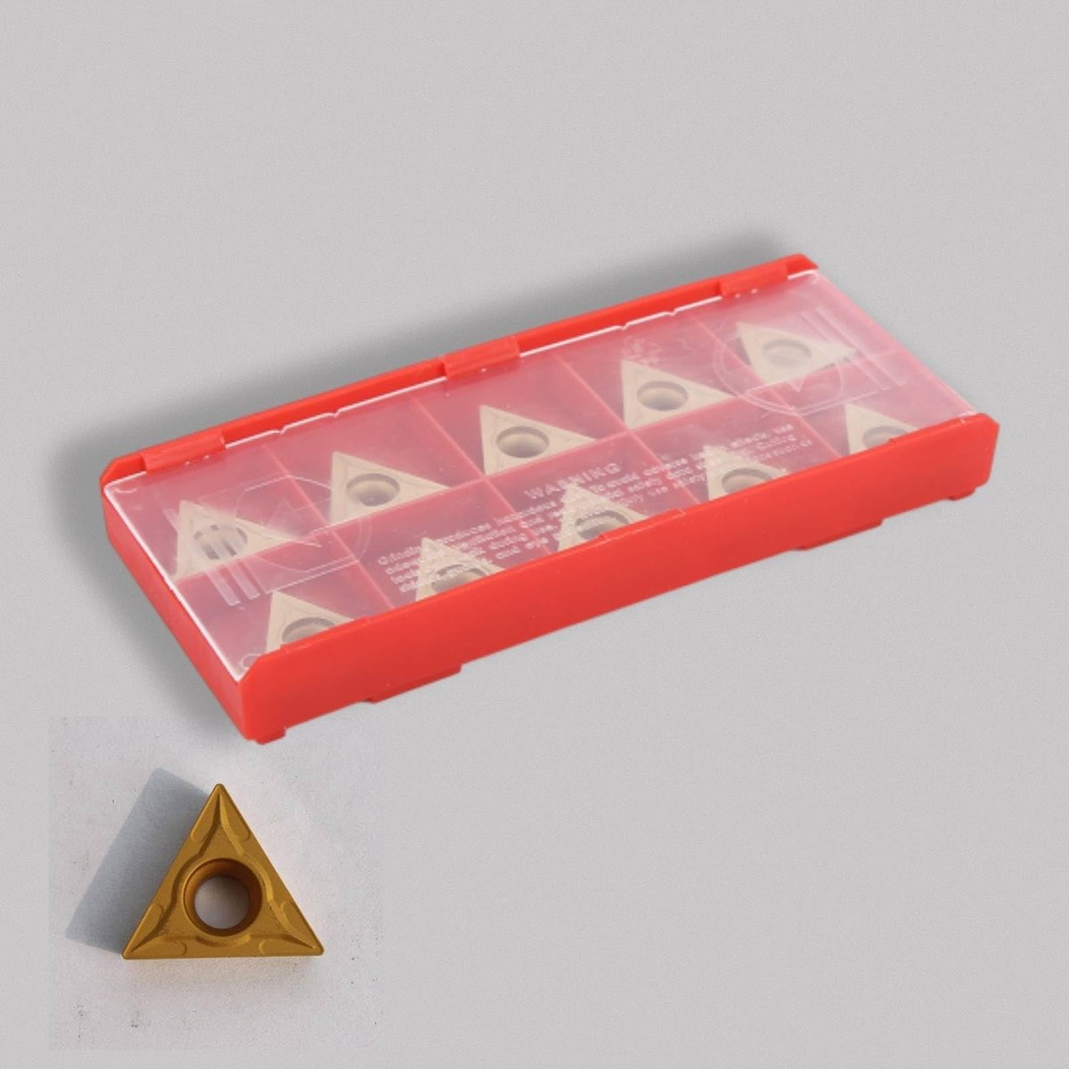 Dailygoods- Wisselplaten 10 Stuks - Hardmetalen Inzetstukken - Driehoekig - Wolfraamstaal - CNC Draaigereedschap - Precisieproductie - Snijplaten