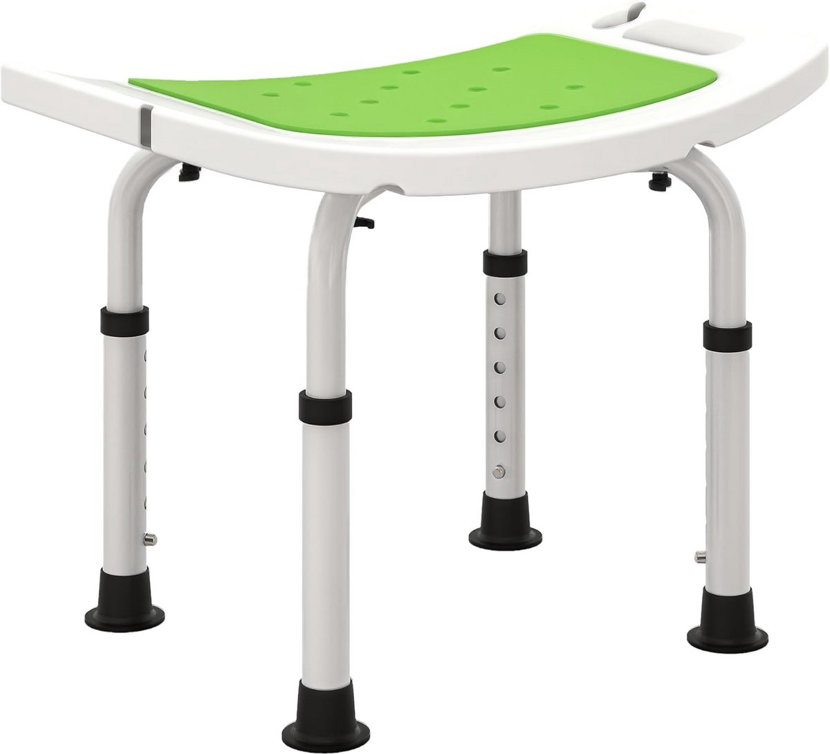 Douchekruk - Badstoel - Veilig Douchen - 6 Hoogtes Verstelbaar - 39-52 cm Hoog - Groen
