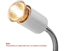 Terrarium Lamp - Verwarming Lamp - Reptielen Welzijn - UVA UVB Spectrum - 25W 50W - Zilver