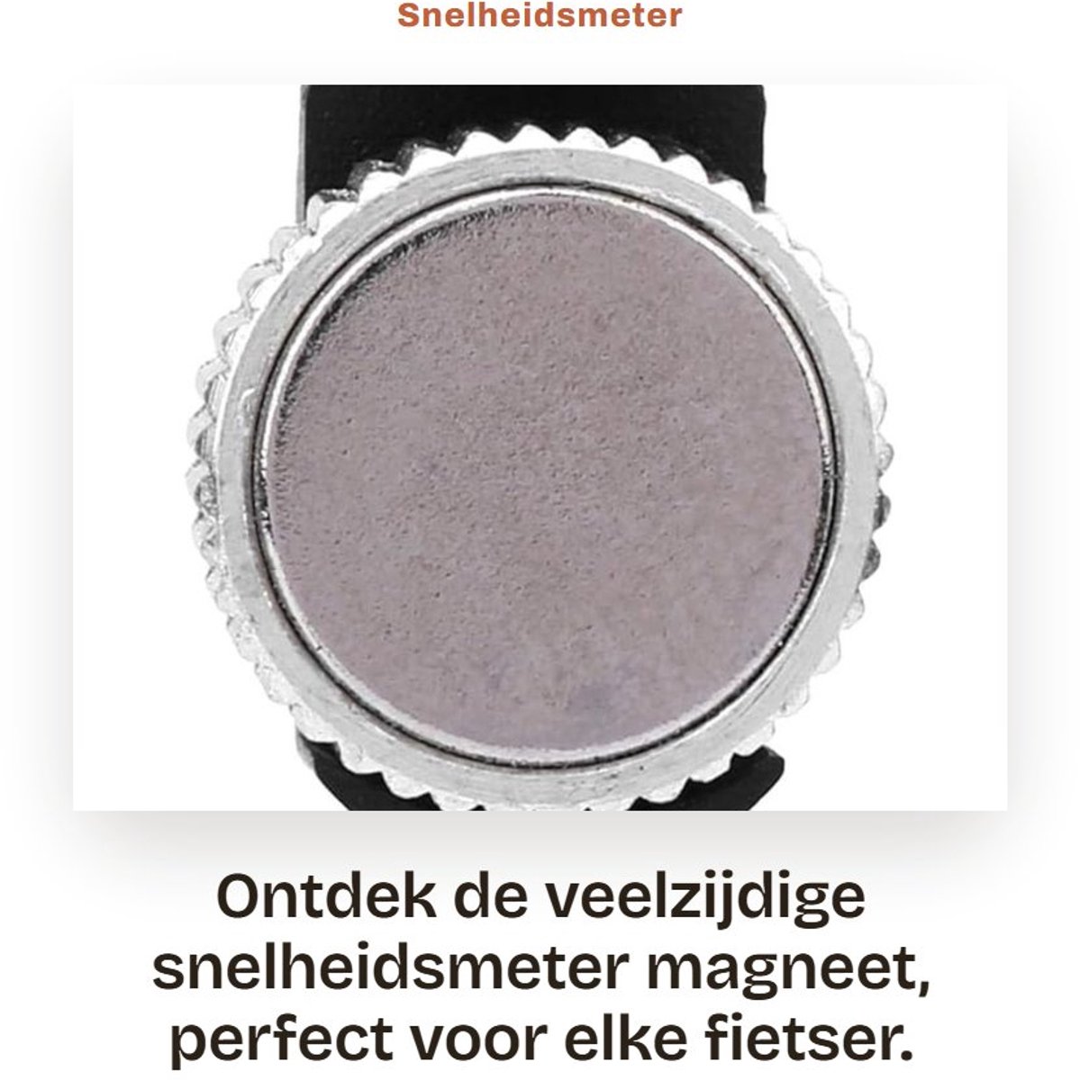 Dailygoods- Snelheidsmeter Universeel - Fietskilometerteller - Stevige Magneet - Eenvoudig te Installeren - Hoge Veiligheid - Compact Design