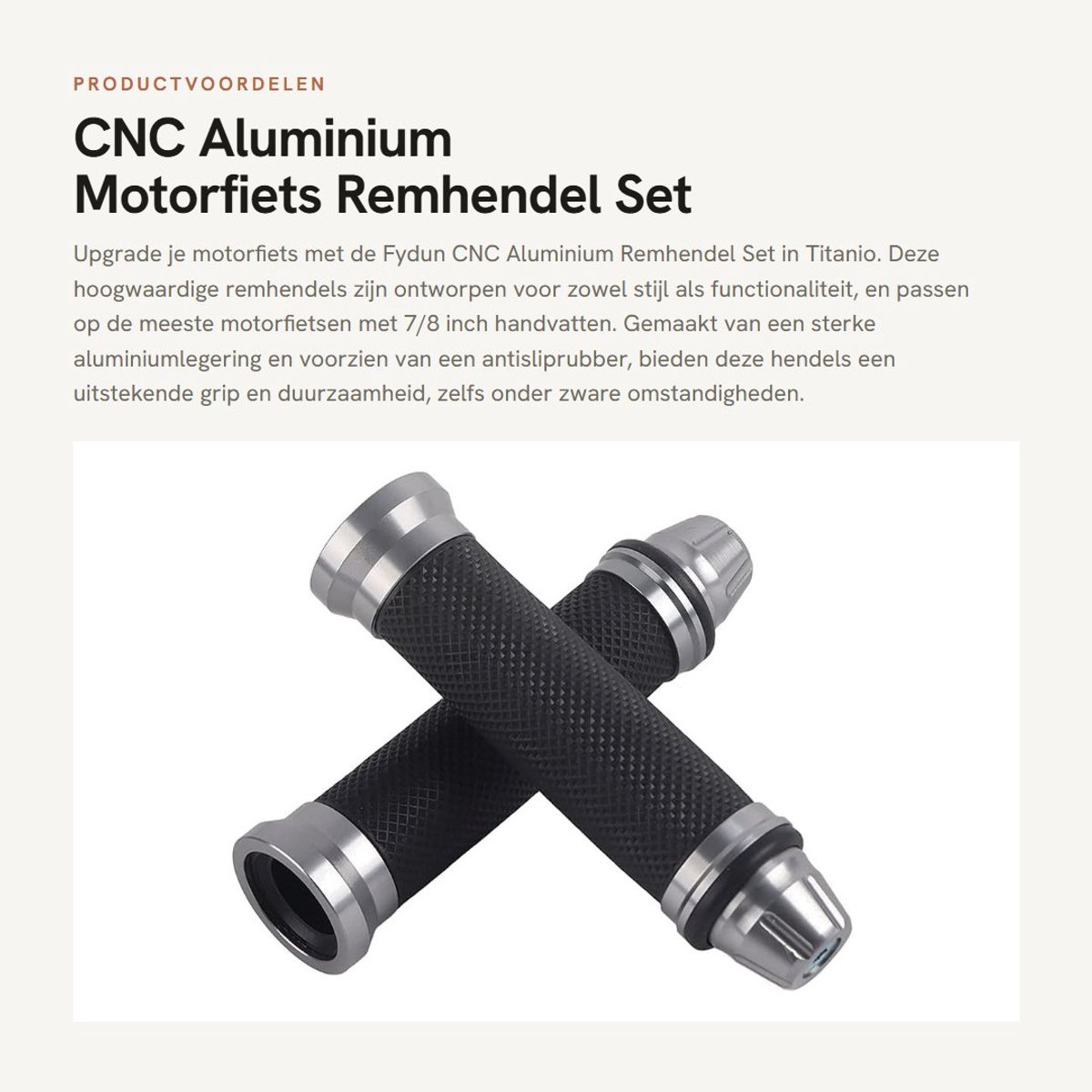 Dailygoods- Frenolever Aluminium - Universele Motorremhendel - Dubbele Schijf - Links/Rechts - 2 cm Binnenhandgreep - 14,5 cm Lengte - Motorcycle Lever