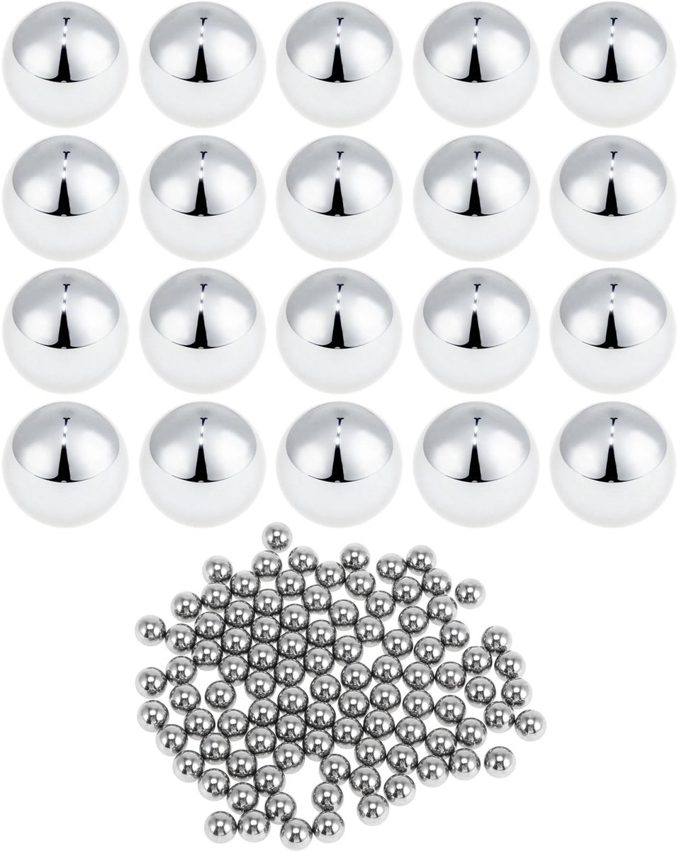Dailygoods - 6,0 mm Kogellagers Kogellagerstaal G100 Precisiebal Zilver 100 Stuks