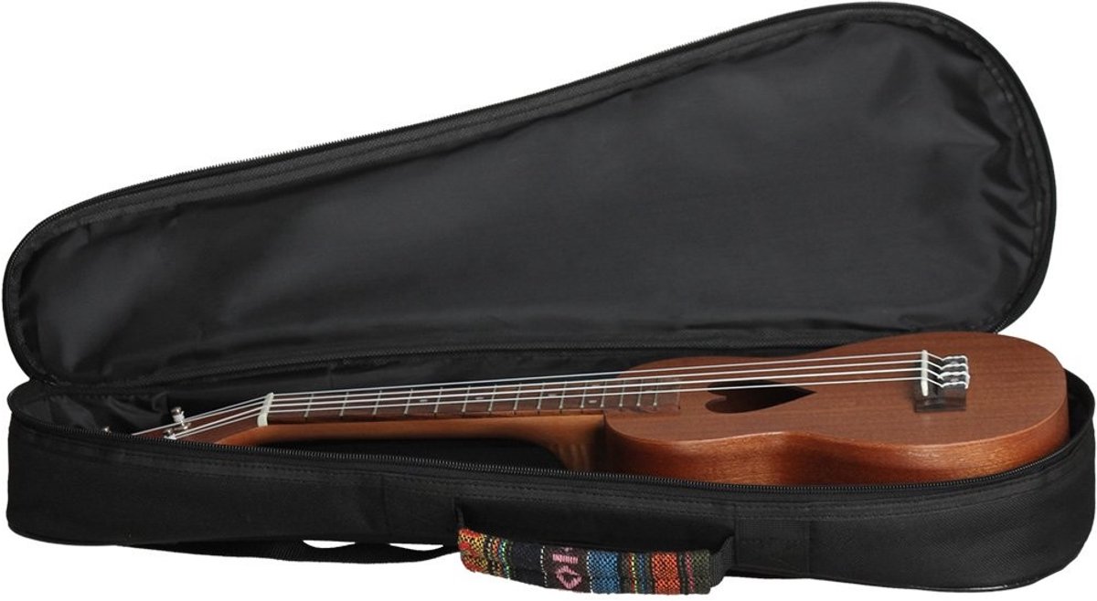 Dailygoods- Ukelele Case Vintage Stijl - Draagbare 21 Inch - Gewatteerde Rugzak - Verstelbare Riemen - Lichtgewicht - Hoogwaardig Katoen - Ukeleletas