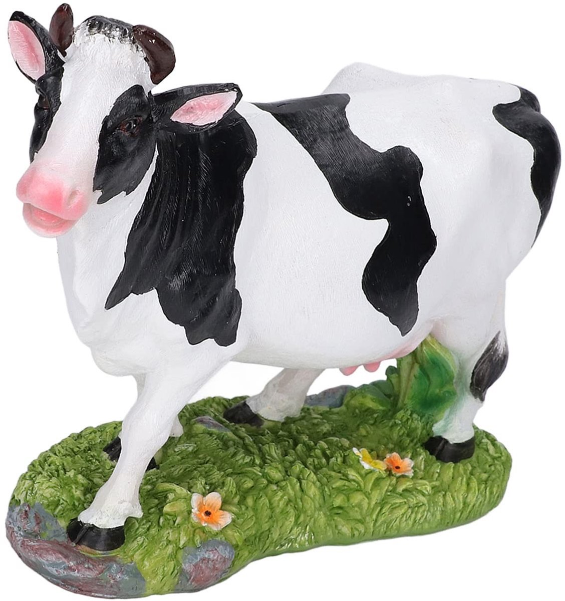 Dailygoods - Miniatuur Koe Standbeeld van Synthetische Hars voor Decoratie