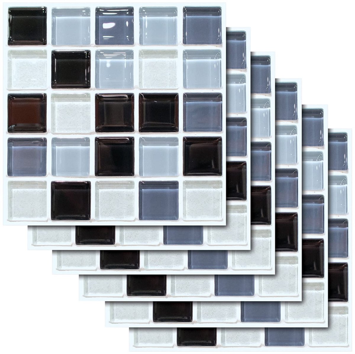Dailygoods- Tegelstickers 30 stuks - Zelfklevend - Waterdicht - Mozaïek/Cementtegels - Decoratief - 20 cm x 20 cm - Muursticker