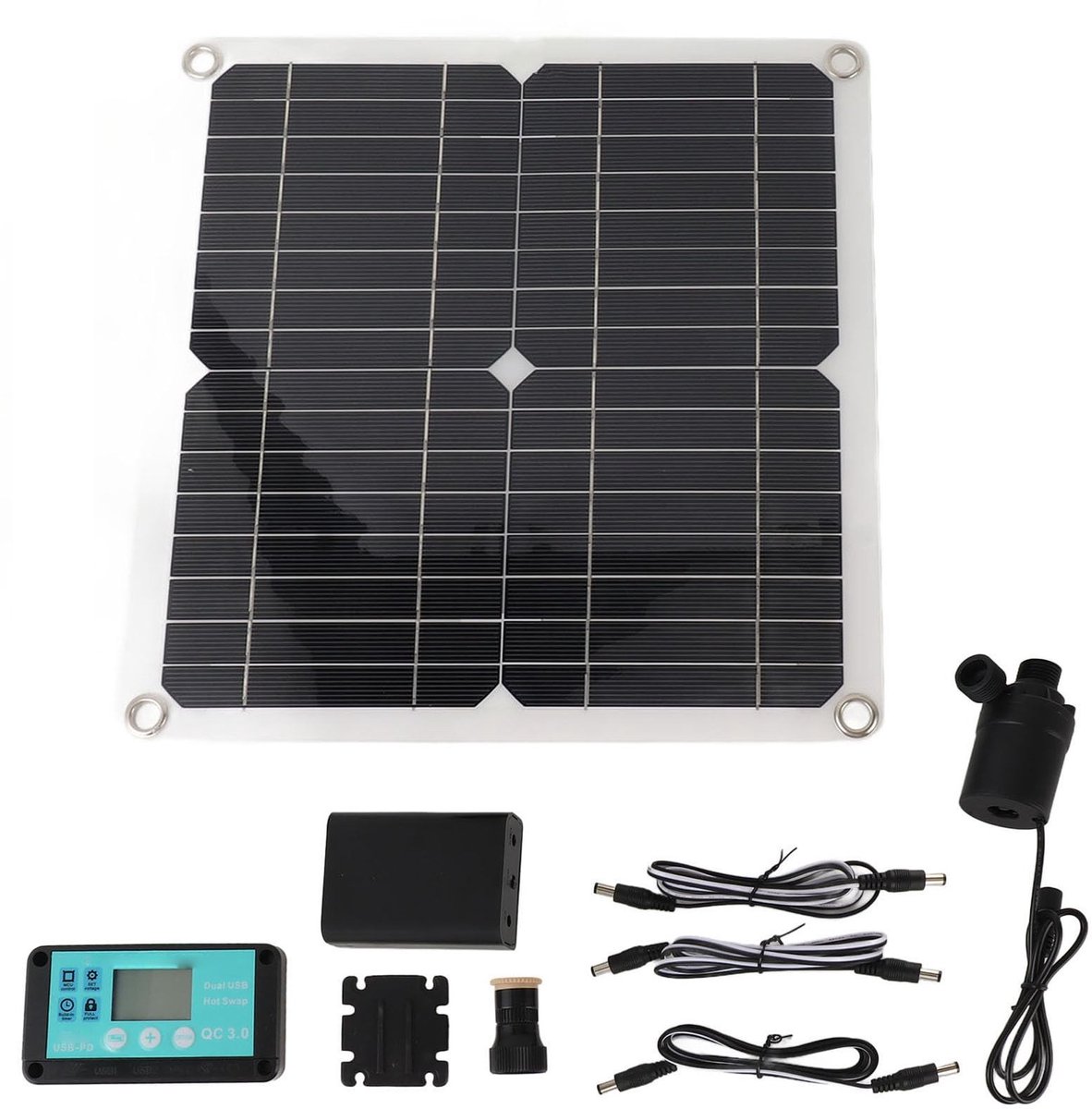 SPHProducts - Waterpompset op Zonne-energie - Fonteinen - Hoge Betrouwbaarheid - 50W Paneel - Energiebesparing - Ideaal voor Tuinen - 800 L/u