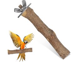 Houten Vogel Zitstok - Papegaai Stand Vogelkooi - Ontspanning Vogels - Natuurlijk Hout - 10 cm - Niet gespecificeerd