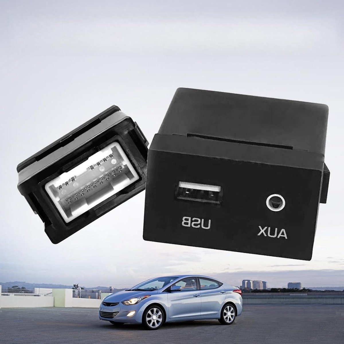Audio Invoerpoort Adapter - USB iPod AUX Jack - Auto Muziek Afspelen - Directe Vervanging - 1 Stuk - Zwart