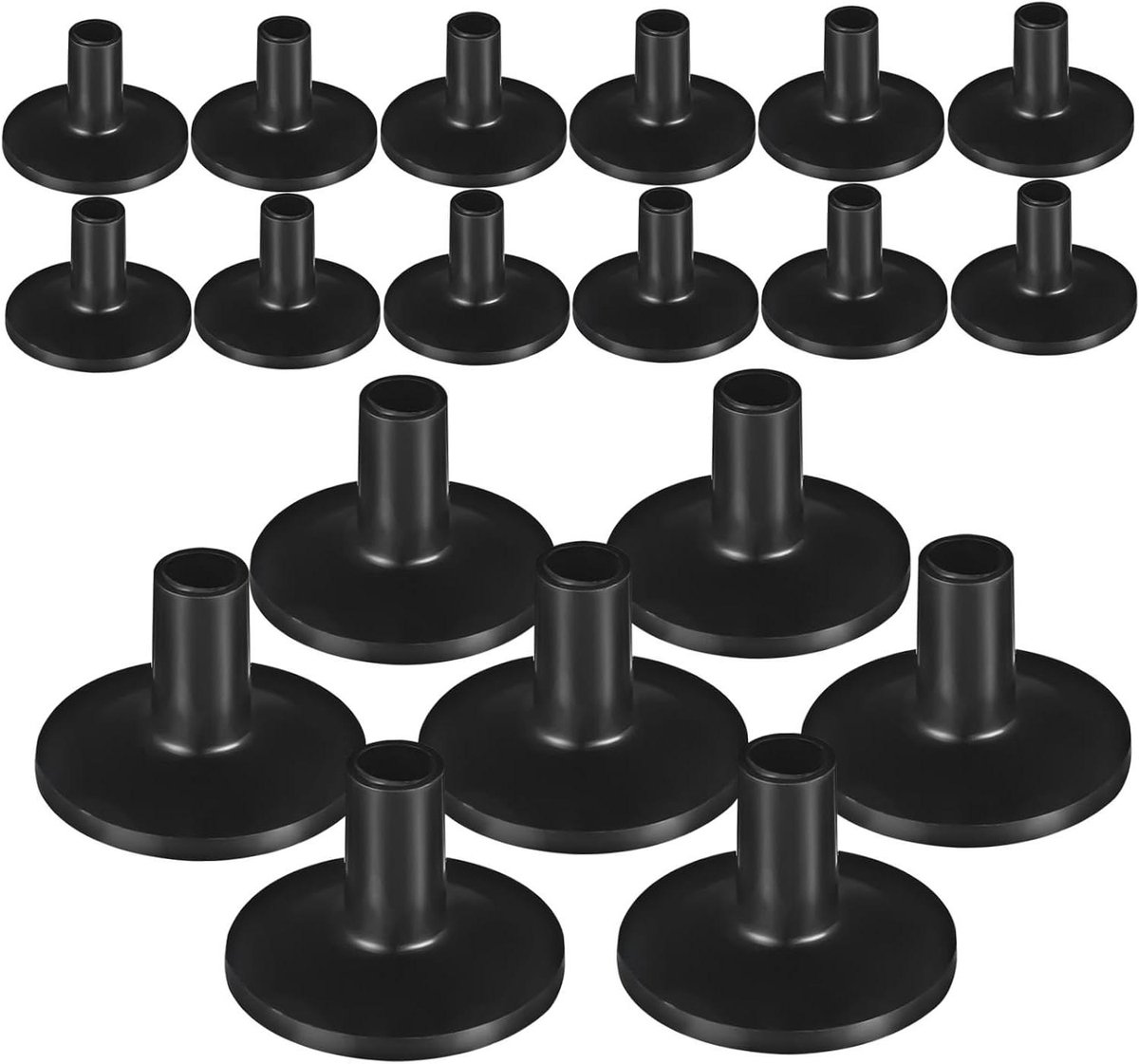 Cymbal Stand Sleeves - Drum Accessoires - Bescherming Percussie - Slijtvast Kunststof - 3.8 cm - Zwart