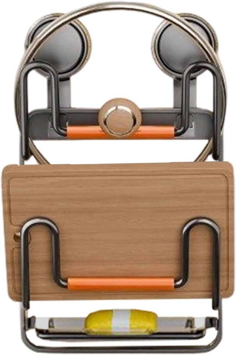 Pannendekselhouder - Deksel organizer - Keuken opbergen - Dubbele zuignap - 31 x 31 cm - Grijs