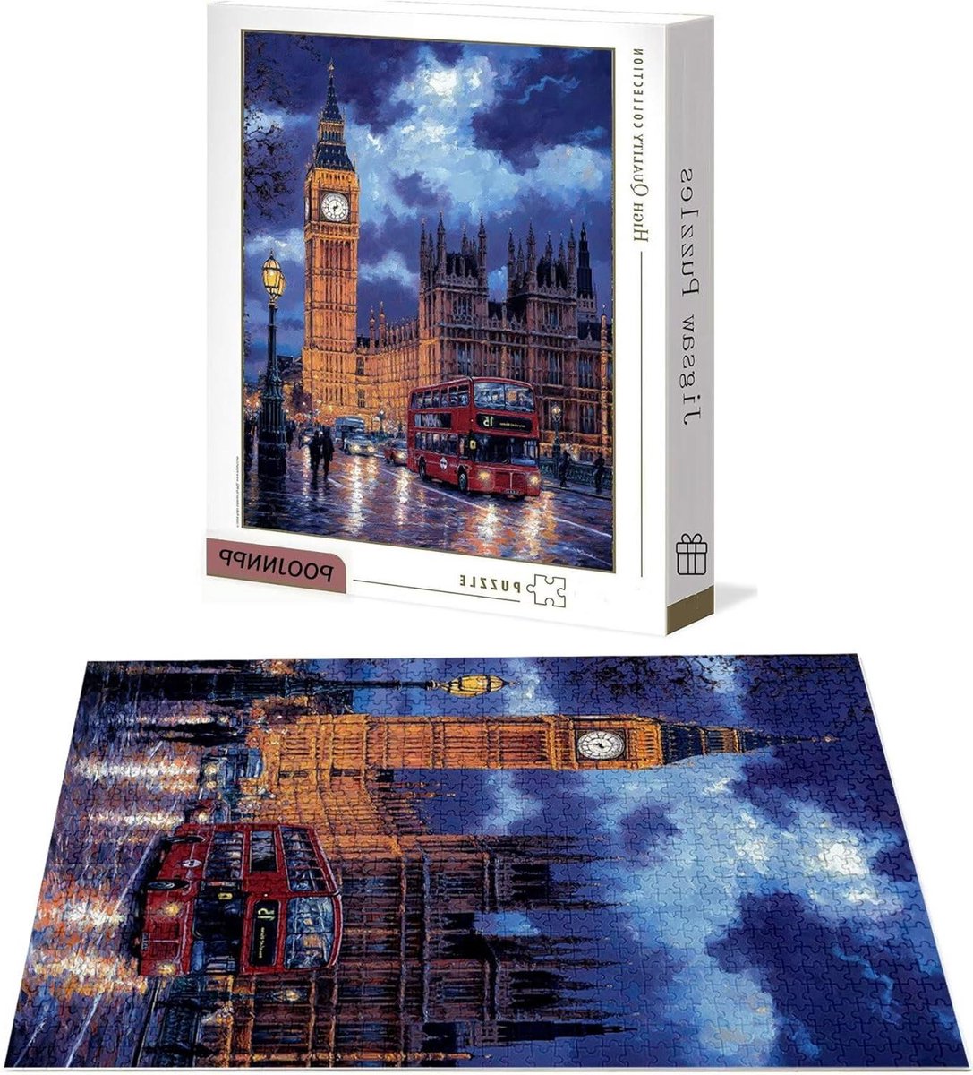 Houten Puzzel - Legpuzzel Volwassenen - Ontspanning Thuis - Genummerde Secties Achterkant - 122 x 81 cm - Meerdere Kleuren