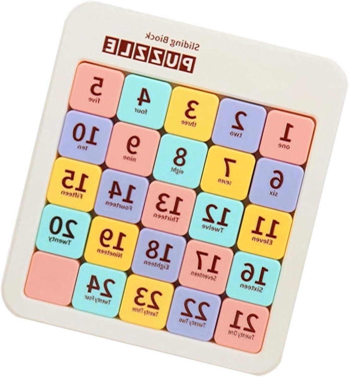 Magnetische Schuifpuzzels - Getallenpuzzel Hersenkraker - Mentale Behendigheid Trainen - Magnetisch Sluitsysteem - 19.6 x 17.4 cm - Meerdere kleuren